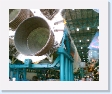 The booster of a Saturn V at the Kennedy Space Centre